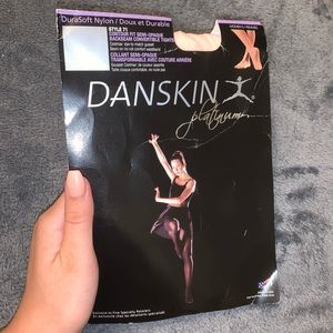 Pink Danskin Platinum Dance Tights